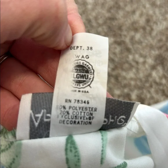 Vintage Union Label 70s 80s Sears Floral Satin Long Robe with Belt Large - Picture 11 of 12